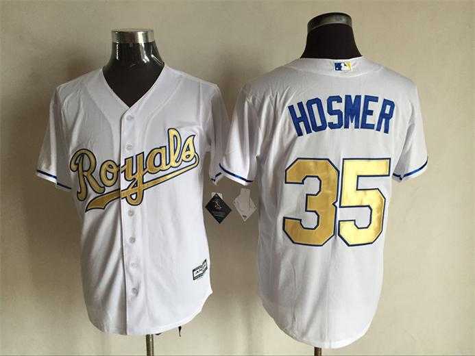 Majestic Kansas City Royals #35 Eric Hosmer White 2015 World Series Champions Gold Program Stitched MLB Jersey,We sell and wholesale Majestic Kansas City Royals #35 Eric Hosmer White 2015 World Series Champions Gold Program Stitched MLB Jersey on line form chian!